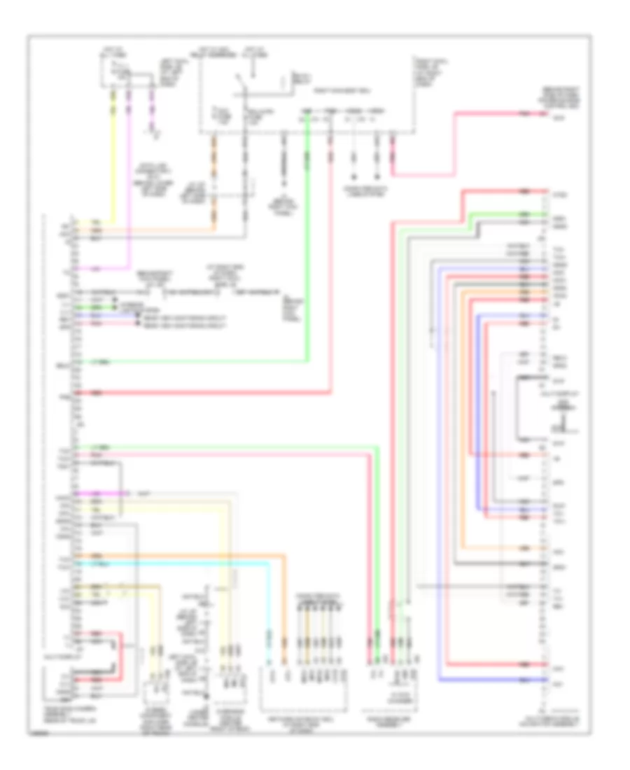 Navigation Wiring Diagram for Lexus IS F 2008