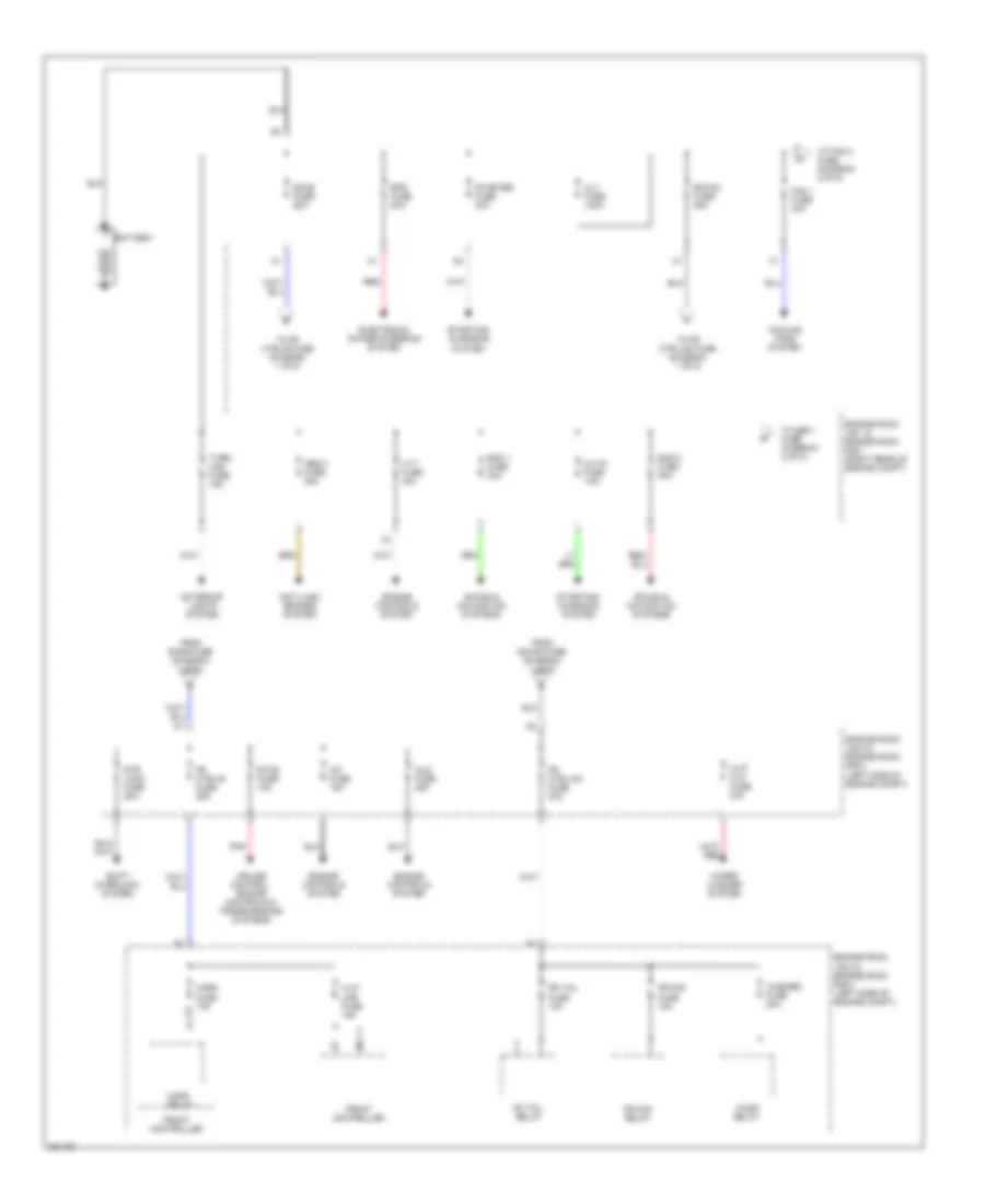 Power Distribution Wiring Diagram 1 of 5 for Lexus IS F 2008