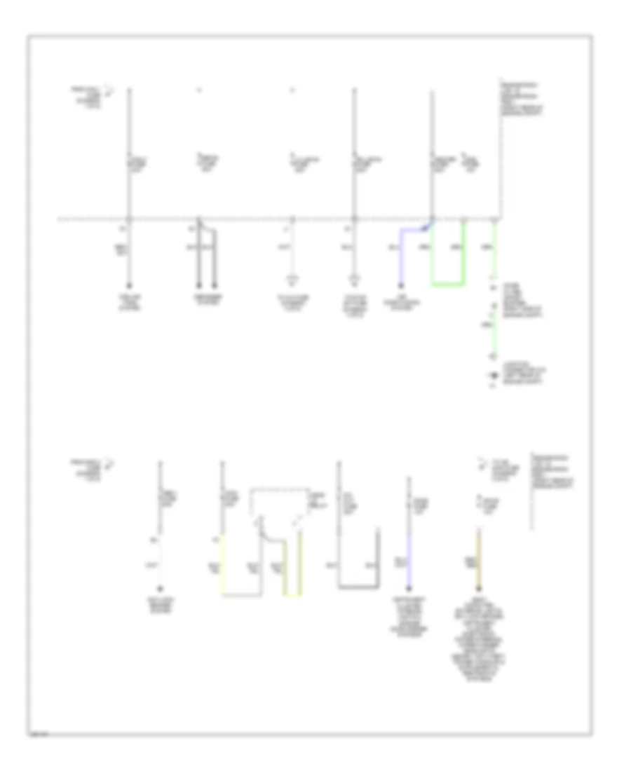 Power Distribution Wiring Diagram (2 of 5) for Lexus IS F 2008