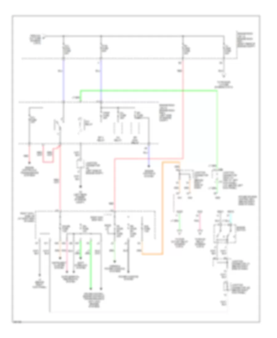 Power Distribution Wiring Diagram (3 of 5) for Lexus IS F 2008