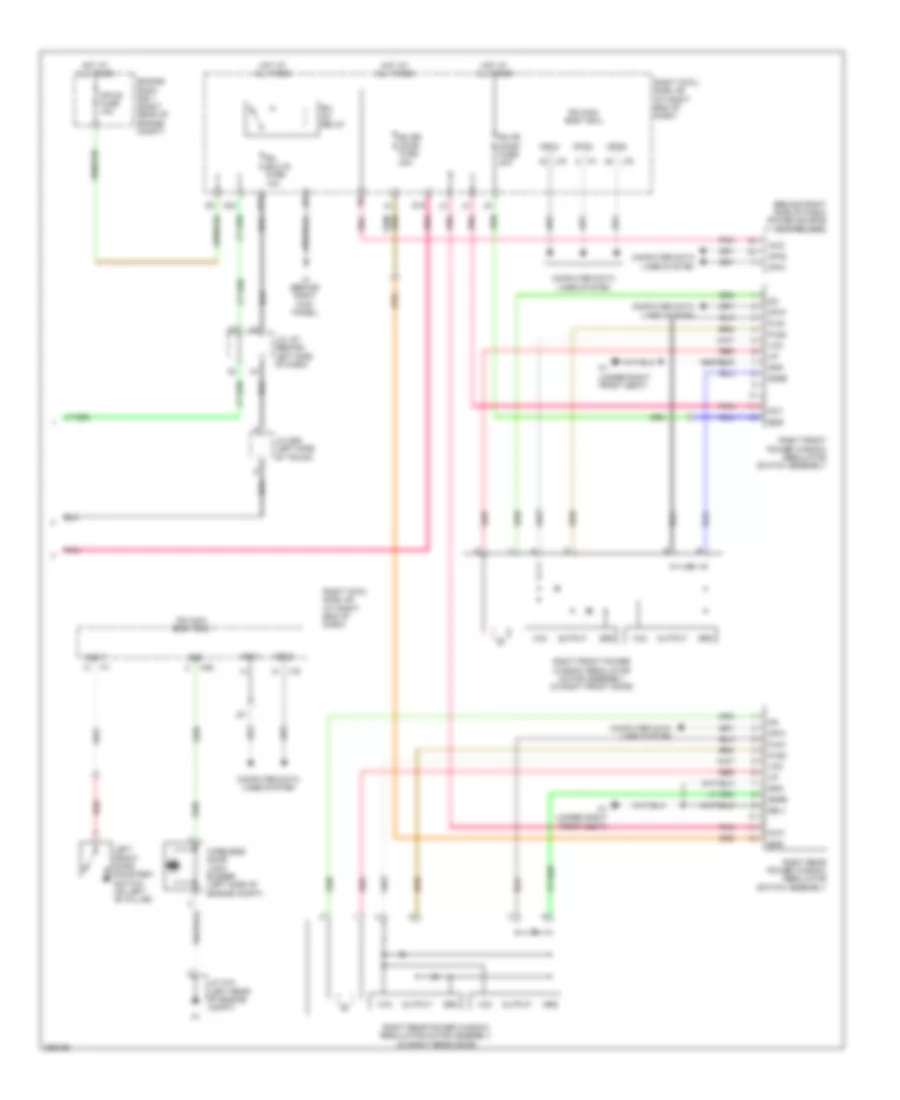 Power Windows Wiring Diagram (2 of 2) for Lexus IS F 2008