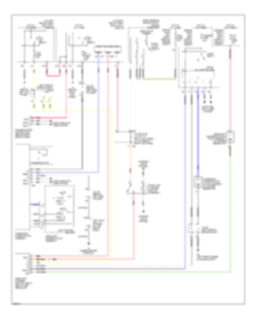 Headlamp Washer Wiring Diagram for Lexus IS F 2008