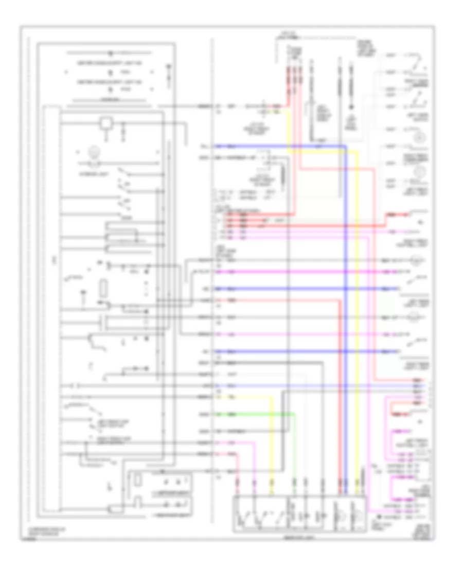 Courtesy Lamps Wiring Diagram 1 of 3 for Lexus LS 460L 2012