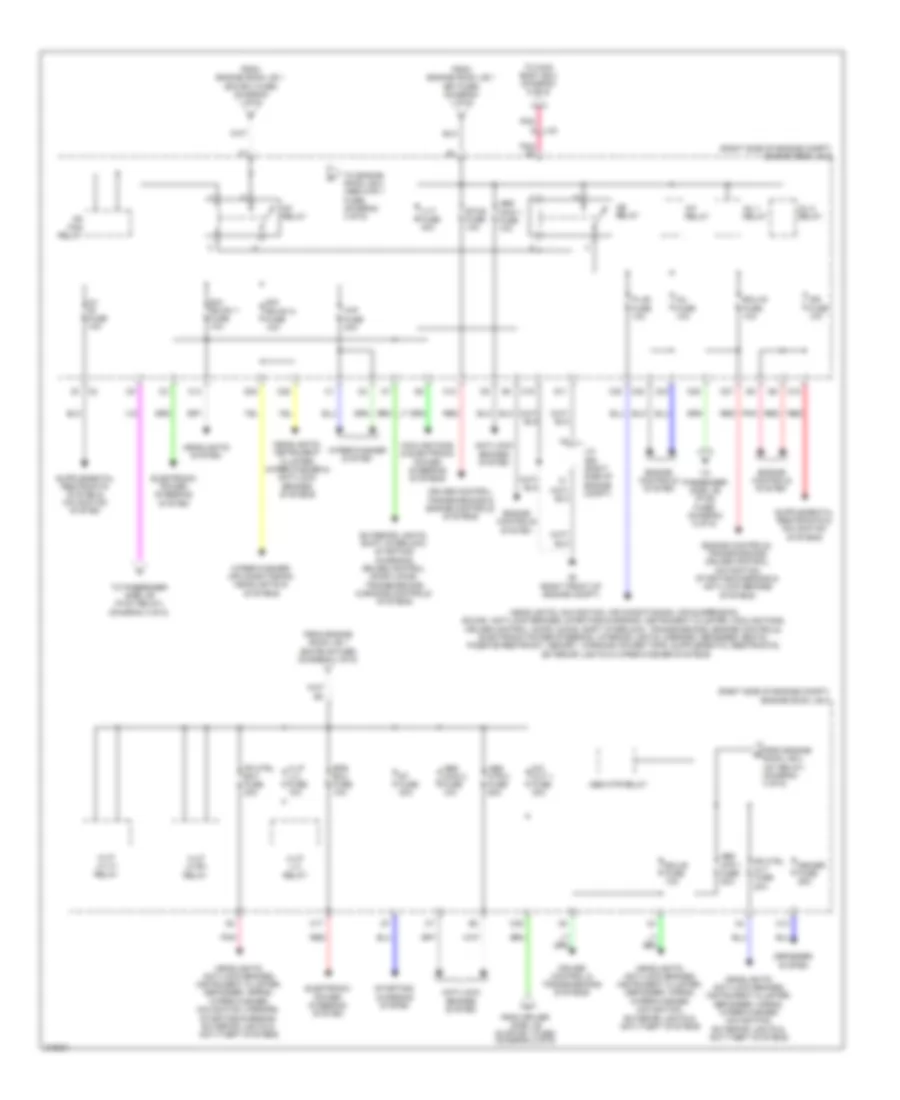 Power Distribution Wiring Diagram 3 of 6 for Lexus LS 460L 2012