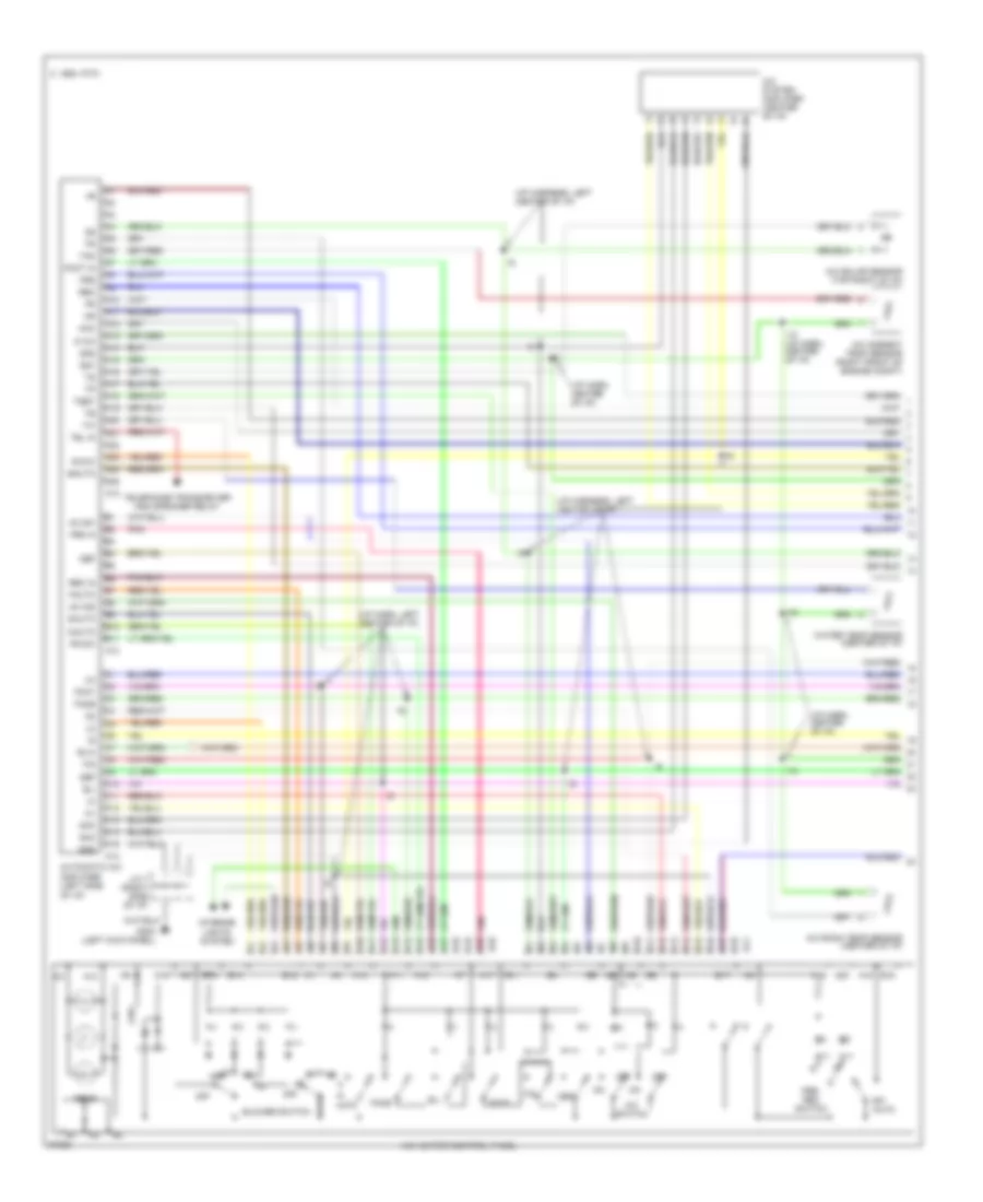 A C Wiring Diagram 1 of 2 for Lexus LX 450 1997