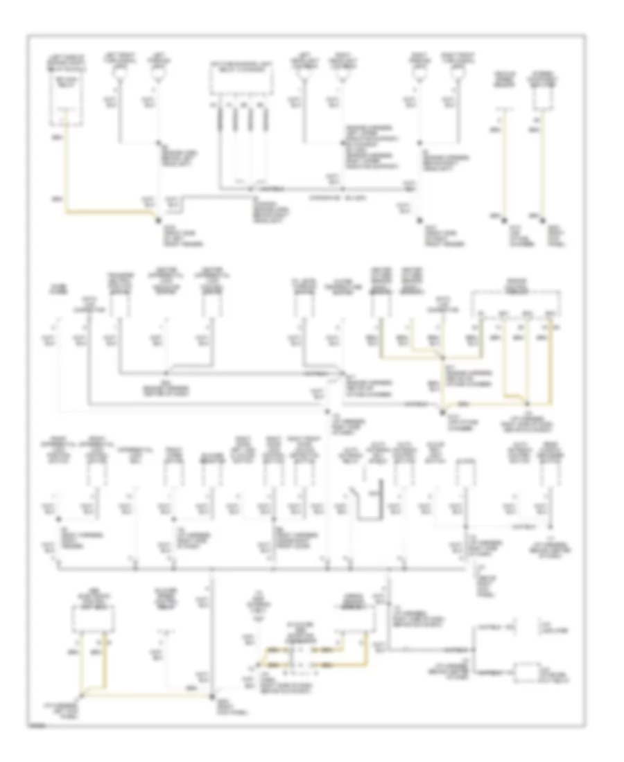 Ground Distribution Wiring Diagram 1 of 3 for Lexus LX 450 1997