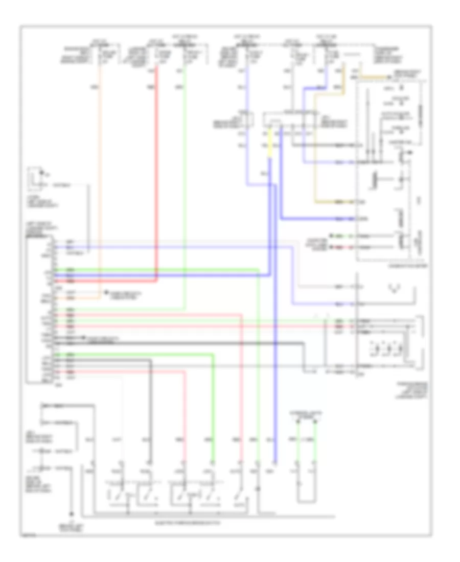 Electric Park Lock Wiring Diagram for Lexus LS 460 2008