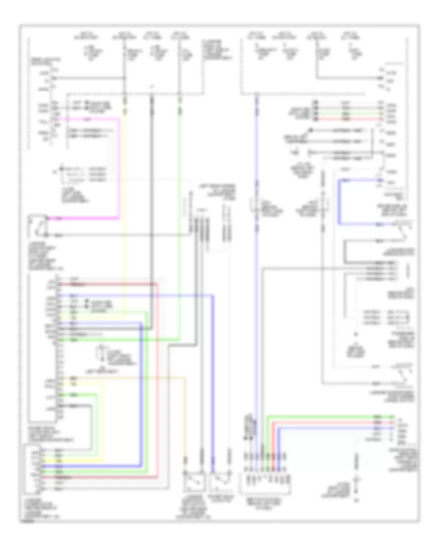 Power Trunk Opener and Closer Wiring Diagram for Lexus LS 460 2008