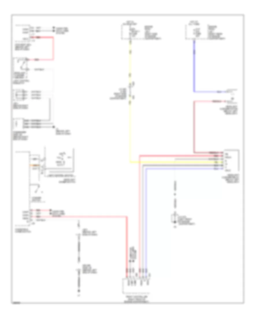 Headlamp Washer Wiring Diagram for Lexus LS 460 2008