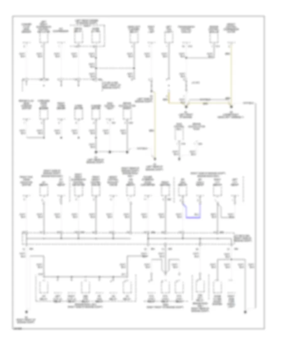 Ground Distribution Wiring Diagram 1 of 6 for Lexus LS 460 2008