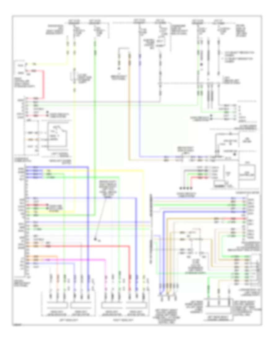 Adaptive Front Lighting Wiring Diagram for Lexus LS 460 2008