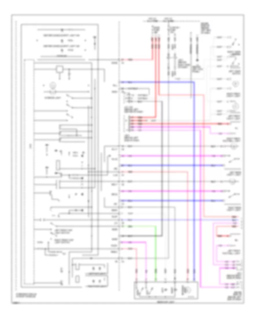 Courtesy Lamps Wiring Diagram 1 of 3 for Lexus LS 460 2008