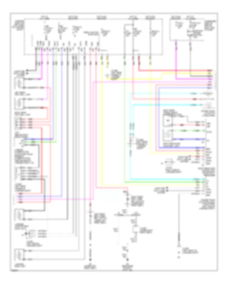 Courtesy Lamps Wiring Diagram 2 of 3 for Lexus LS 460 2008
