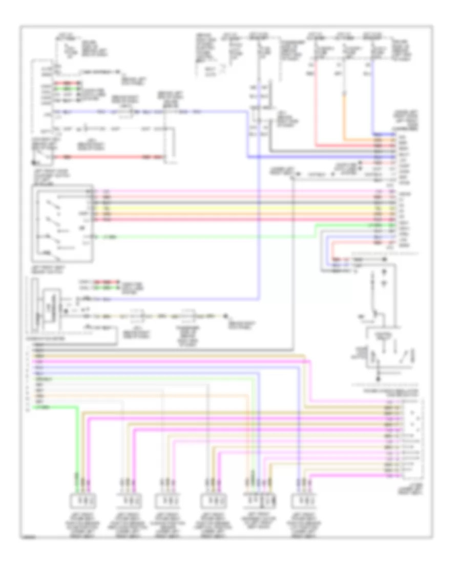 Drivers Memory Seat Wiring Diagram (2 of 2) for Lexus LS 460 2008