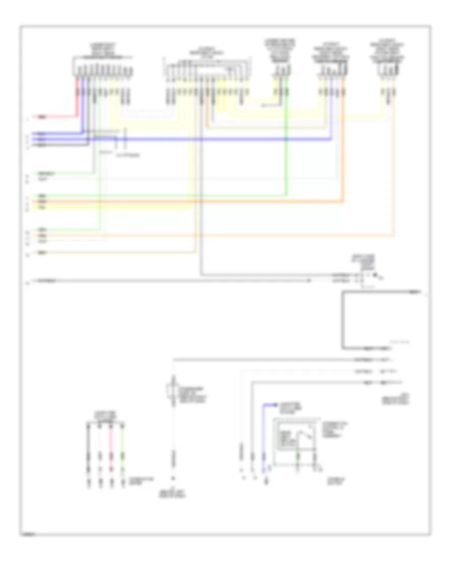 Rear Passengers Memory Seat Wiring Diagram (2 of 3) for Lexus LS 460 2008