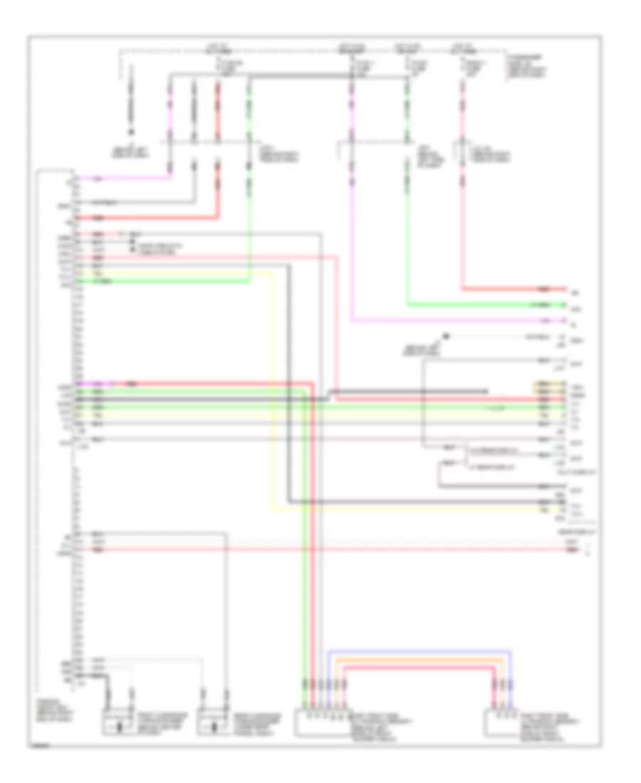 Parking Assistant Wiring Diagram 1 of 2 for Lexus LS 460 2008