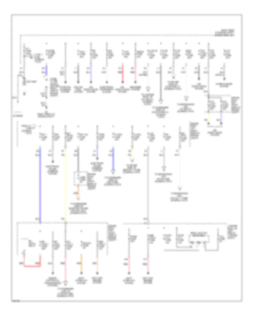 Power Distribution Wiring Diagram 1 of 6 for Lexus LS 460 2008