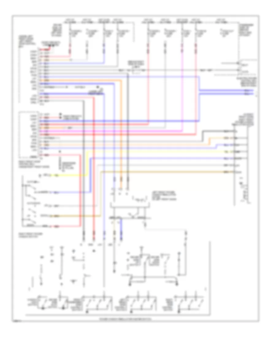 Power Windows Wiring Diagram 1 of 2 for Lexus LS 460 2008