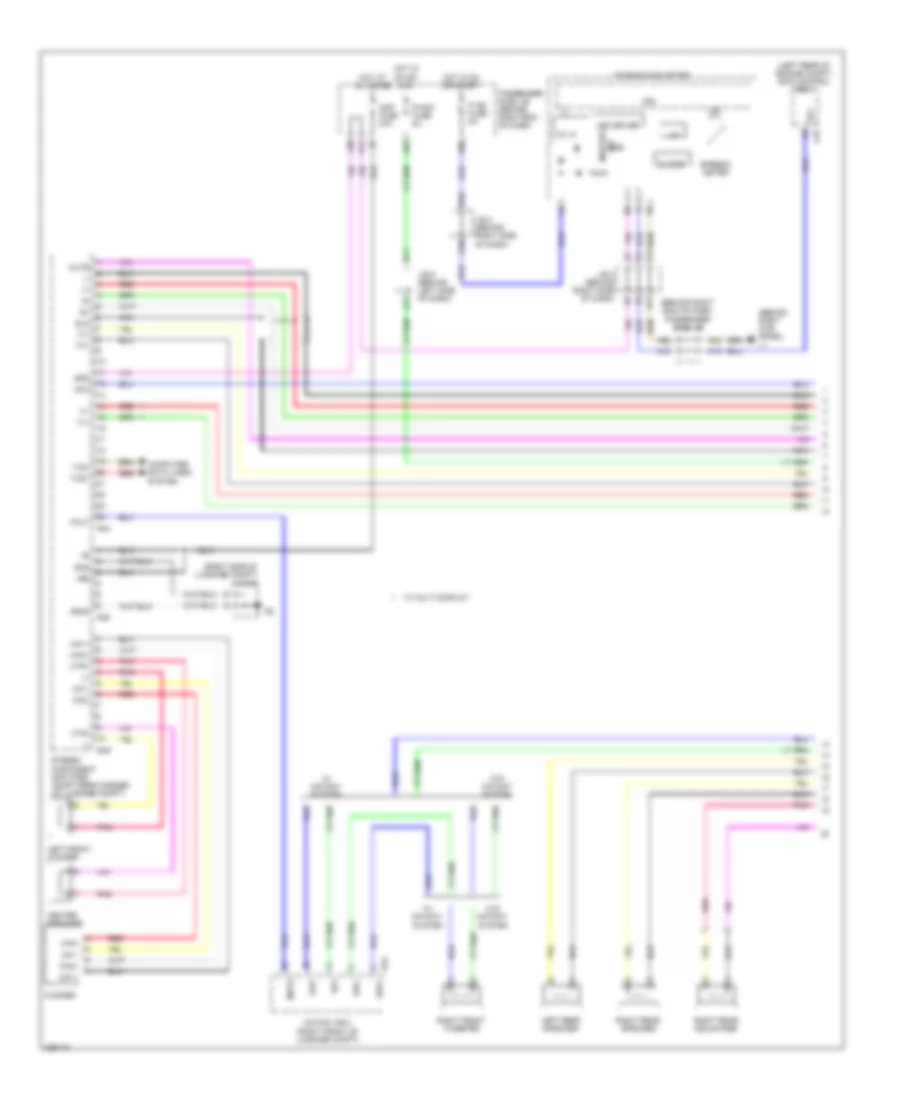 Satellite Radio Wiring Diagram, without Mark Levinson  with Rear DVD Changer (1 of 5) for Lexus LS 460 2008
