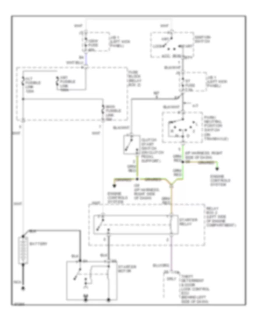 Starting Wiring Diagram for Lexus SC 300 1997