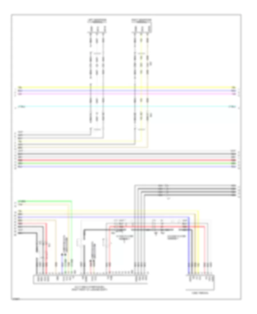 Rear Seat Entertainment Wiring Diagram, with Console Type (2 of 4) for Lexus LS 600hL 2012