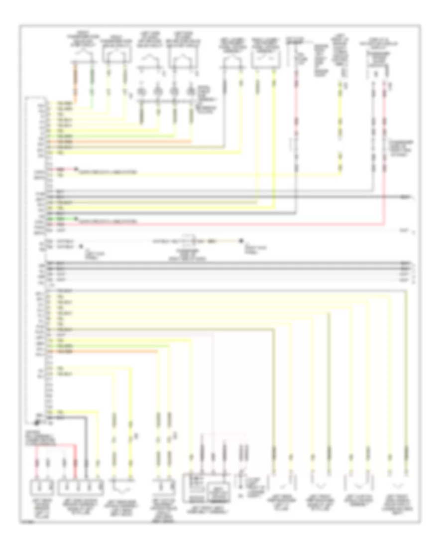 Supplemental Restraint Wiring Diagram 1 of 2 for Lexus LS 600hL 2012