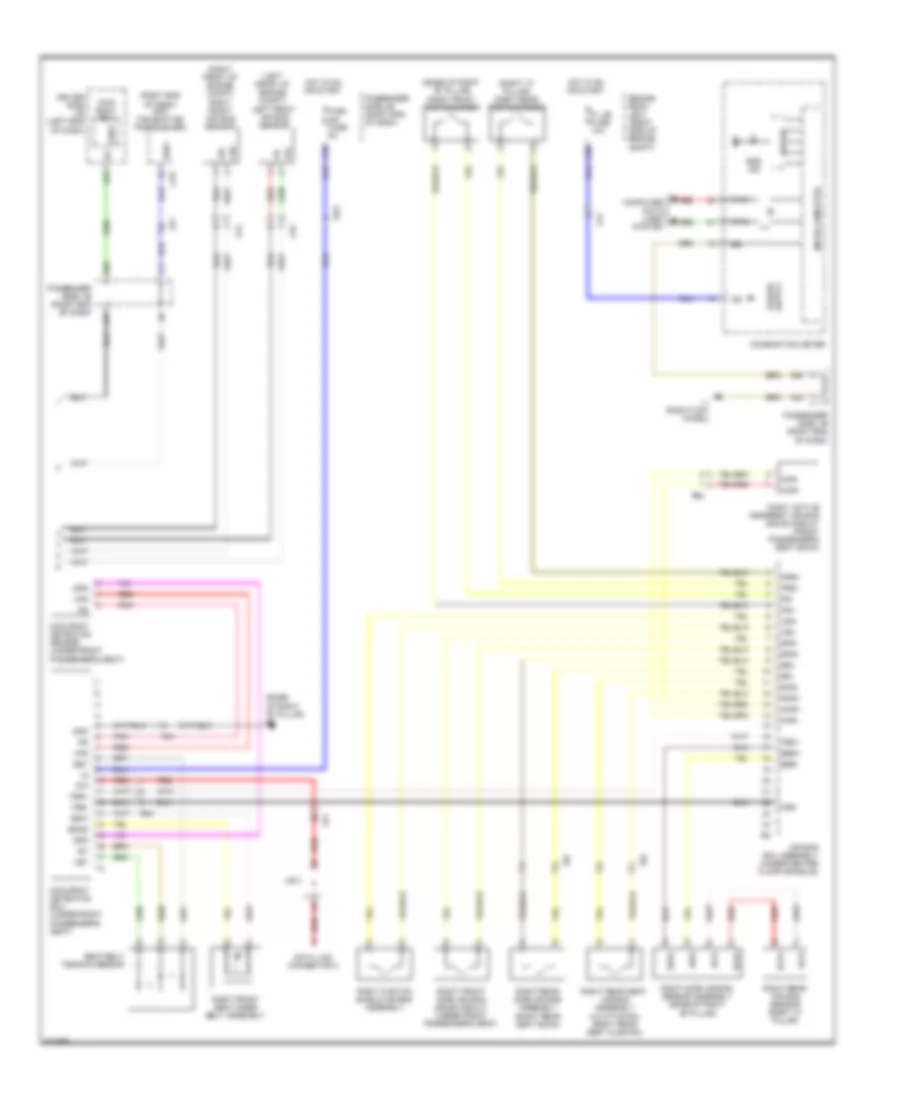 Supplemental Restraint Wiring Diagram 2 of 2 for Lexus LS 600hL 2012