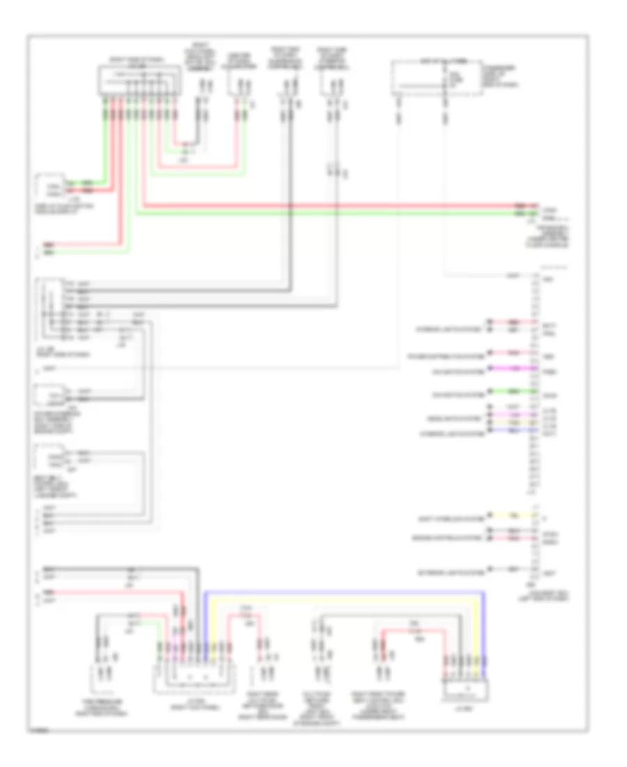 Body Control Modules Wiring Diagram 3 of 3 for Lexus LS 600hL 2012