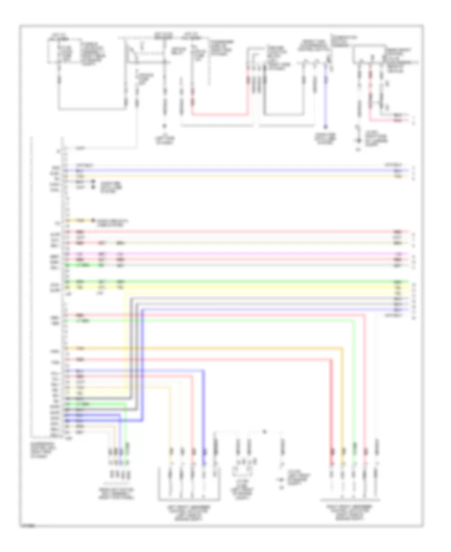 Electronic Air Suspension Wiring Diagram (1 of 3) for Lexus LS 600hL 2012