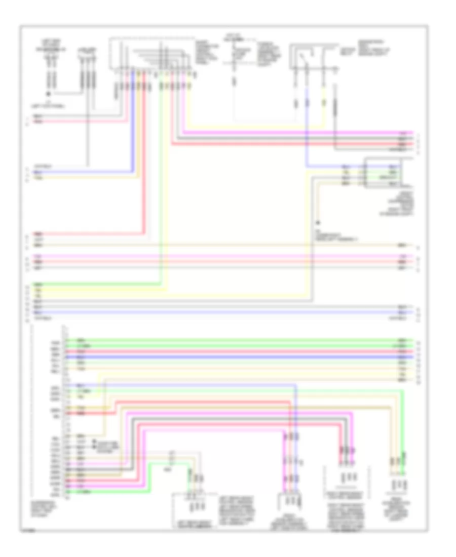Electronic Air Suspension Wiring Diagram (2 of 3) for Lexus LS 600hL 2012
