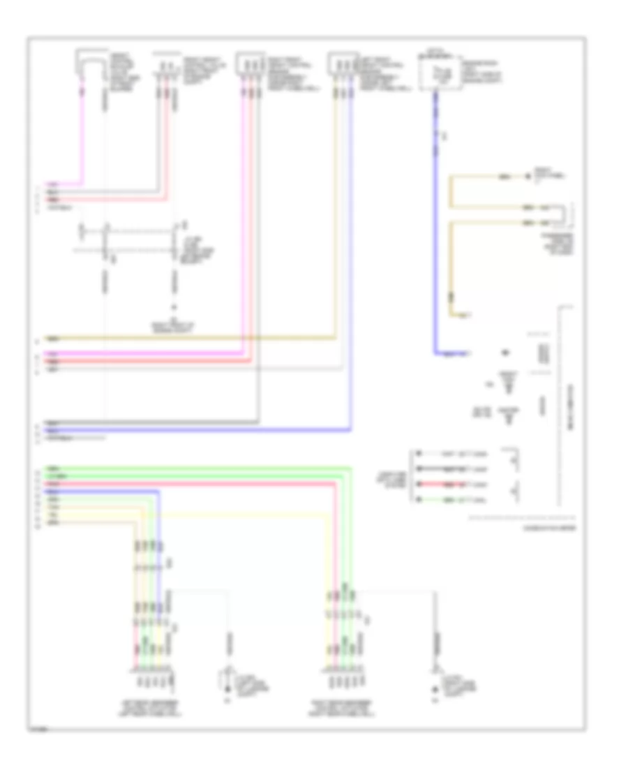 Electronic Air Suspension Wiring Diagram (3 of 3) for Lexus LS 600hL 2012