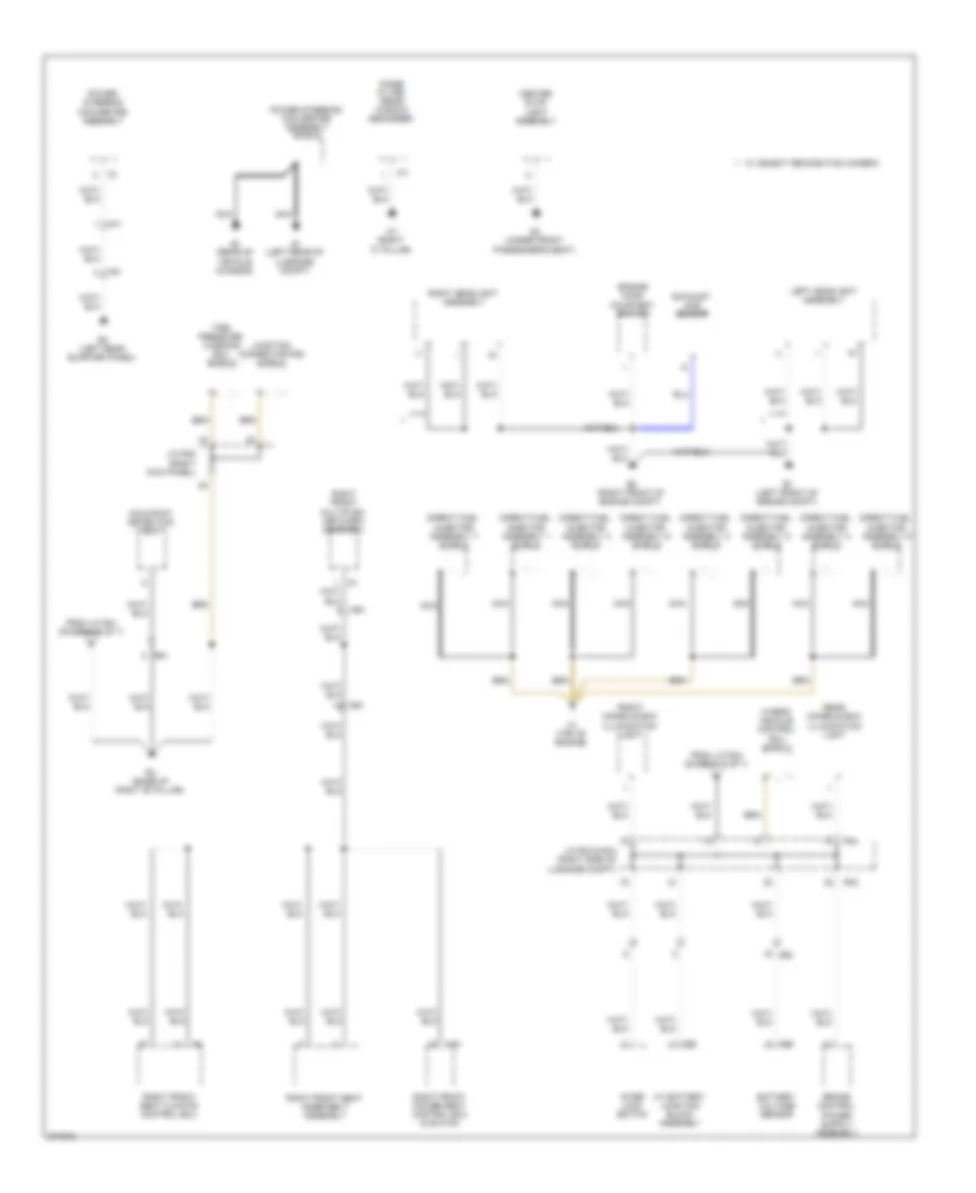 Ground Distribution Wiring Diagram 7 of 7 for Lexus LS 600hL 2012