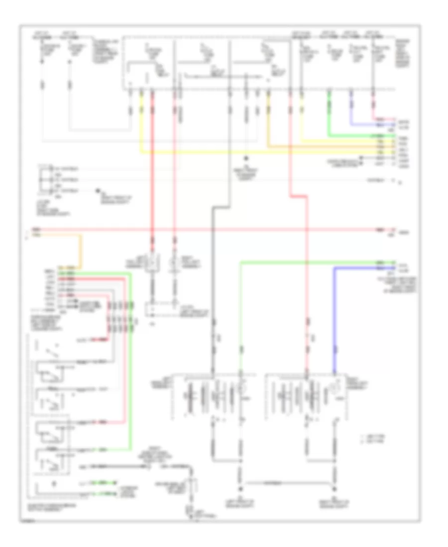 Headlamps Wiring Diagram 2 of 2 for Lexus LS 600hL 2012