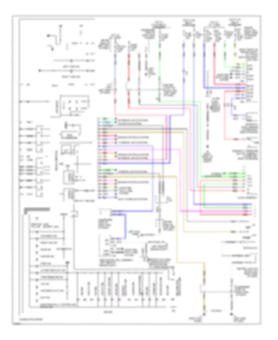 Instrument Cluster Wiring Diagram 1 of 3 for Lexus LS 600hL 2012