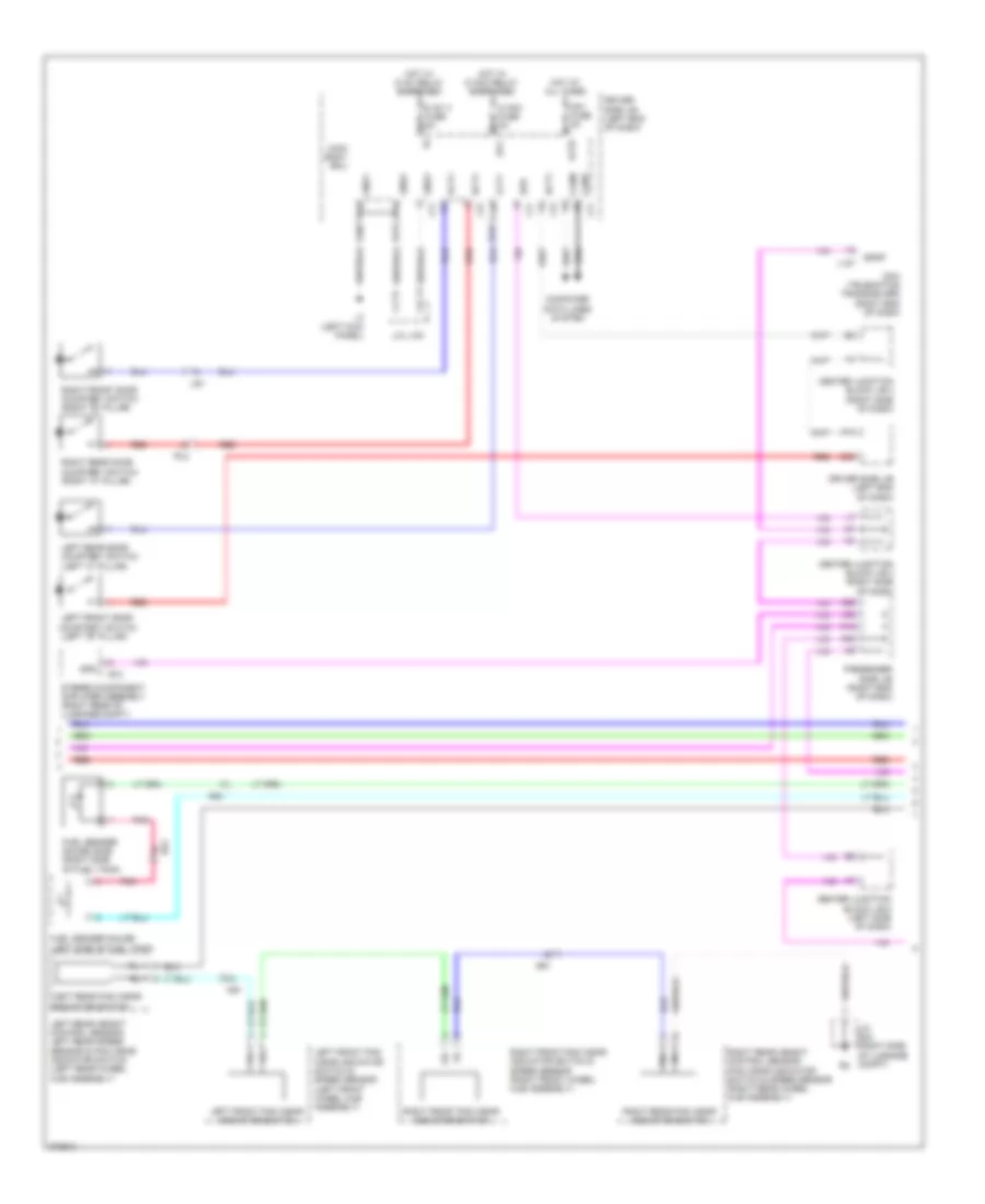 Instrument Cluster Wiring Diagram 2 of 3 for Lexus LS 600hL 2012