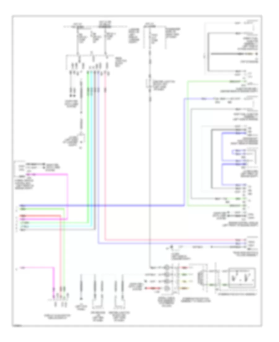 Instrument Cluster Wiring Diagram 3 of 3 for Lexus LS 600hL 2012
