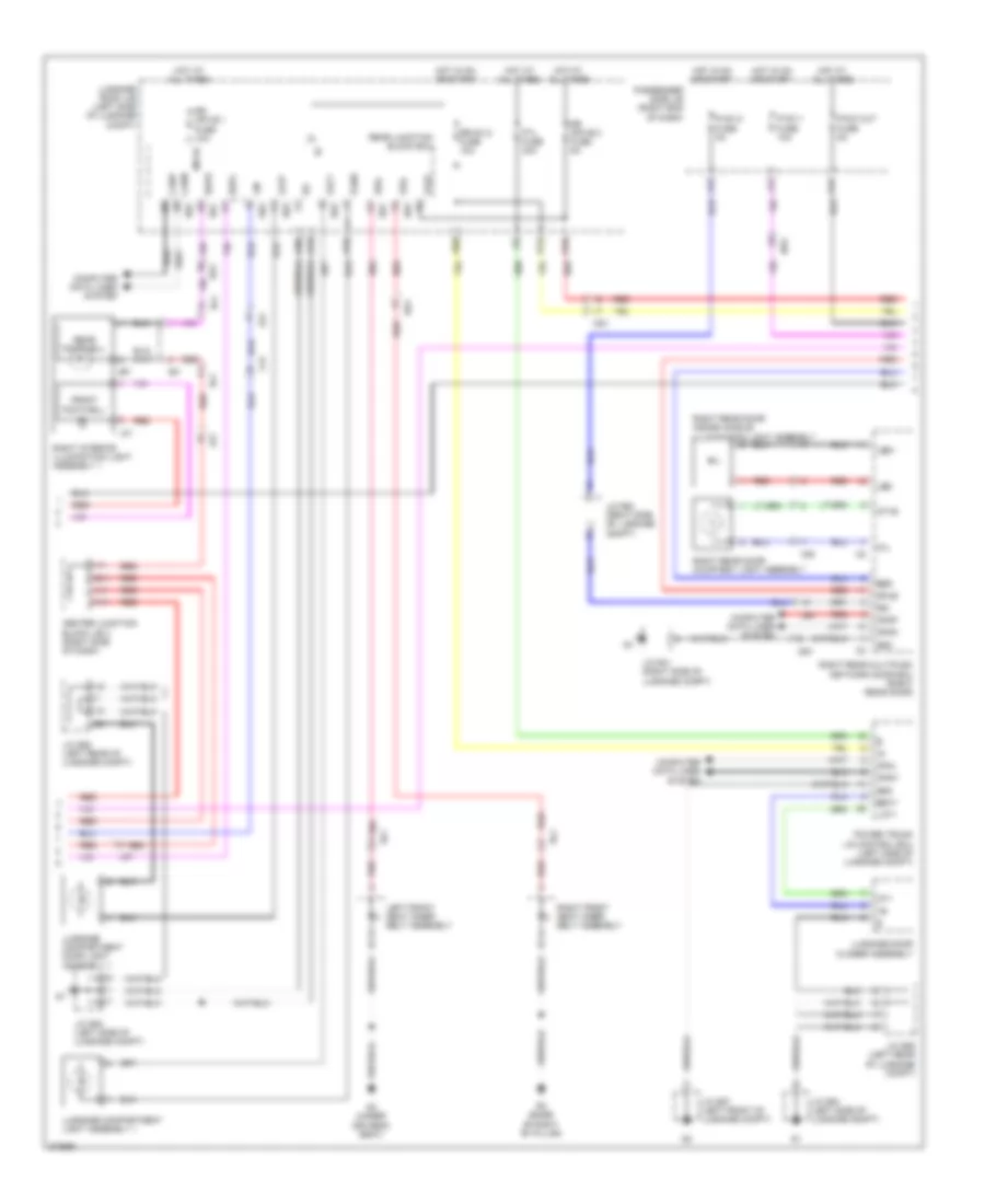 Courtesy Lamps Wiring Diagram 2 of 3 for Lexus LS 600hL 2012
