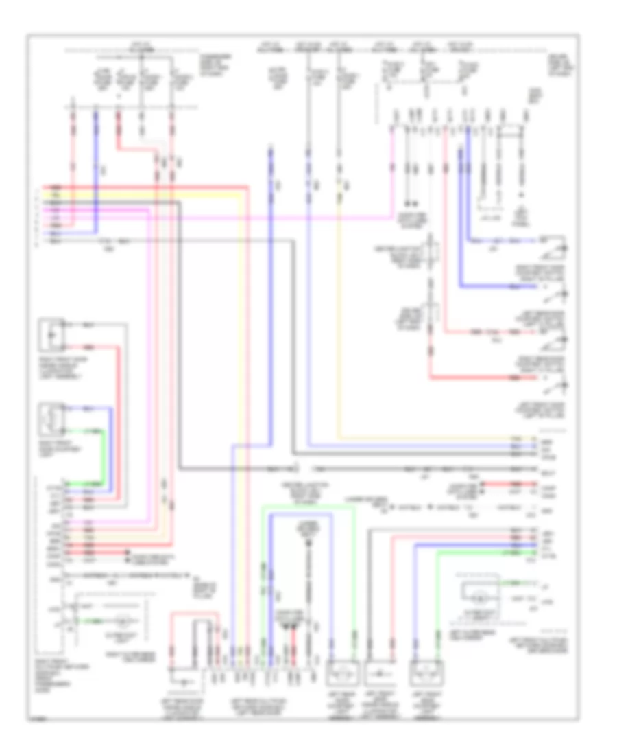 Courtesy Lamps Wiring Diagram 3 of 3 for Lexus LS 600hL 2012