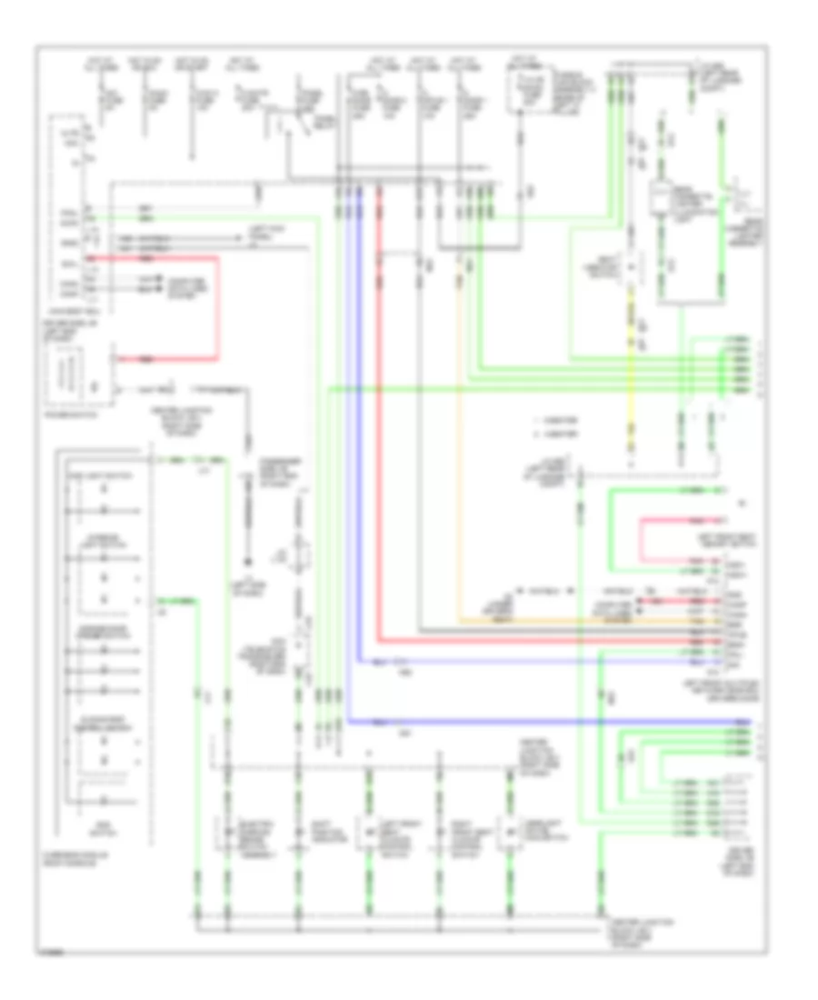 Instrument Illumination Wiring Diagram (1 of 4) for Lexus LS 600hL 2012