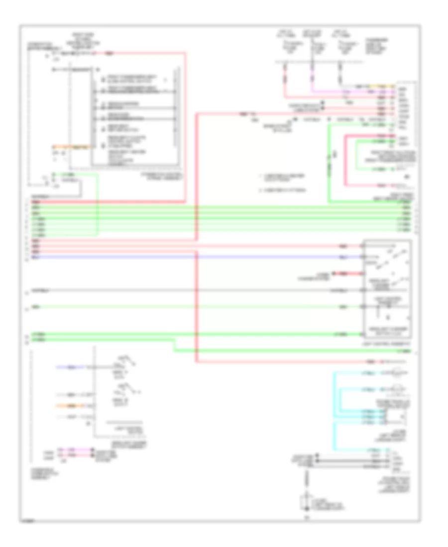 Instrument Illumination Wiring Diagram (3 of 4) for Lexus LS 600hL 2012