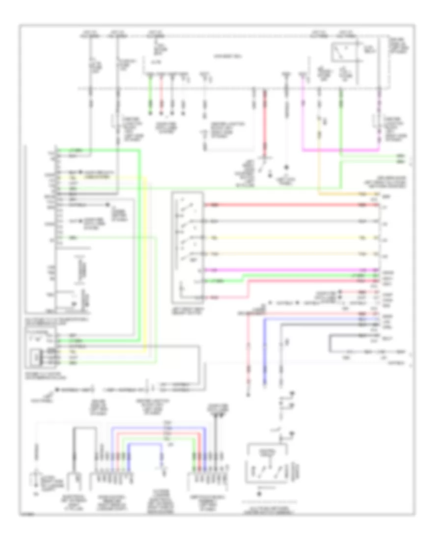 Memory Power Tilt  Power Telescopic Wiring Diagram 1 of 2 for Lexus LS 600hL 2012
