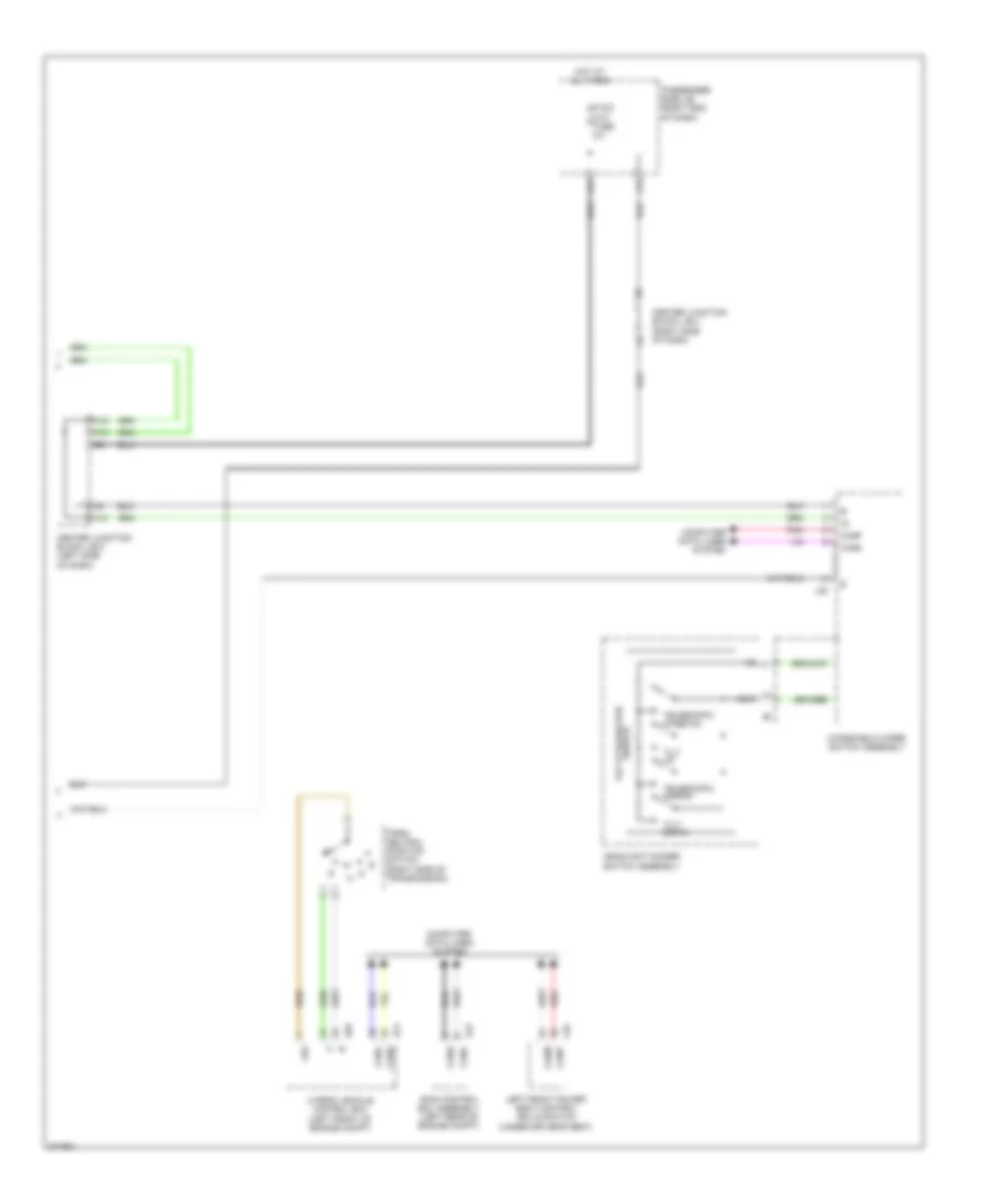Memory Power Tilt  Power Telescopic Wiring Diagram 2 of 2 for Lexus LS 600hL 2012