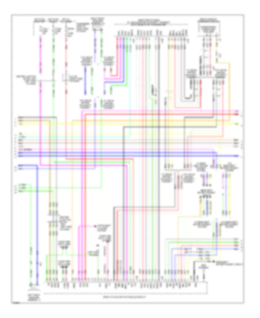 Navigation Wiring Diagram (2 of 3) for Lexus LS 600hL 2012
