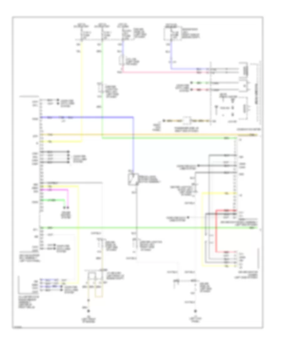 Object Detection Wiring Diagram 1 of 2 for Lexus LS 600hL 2012