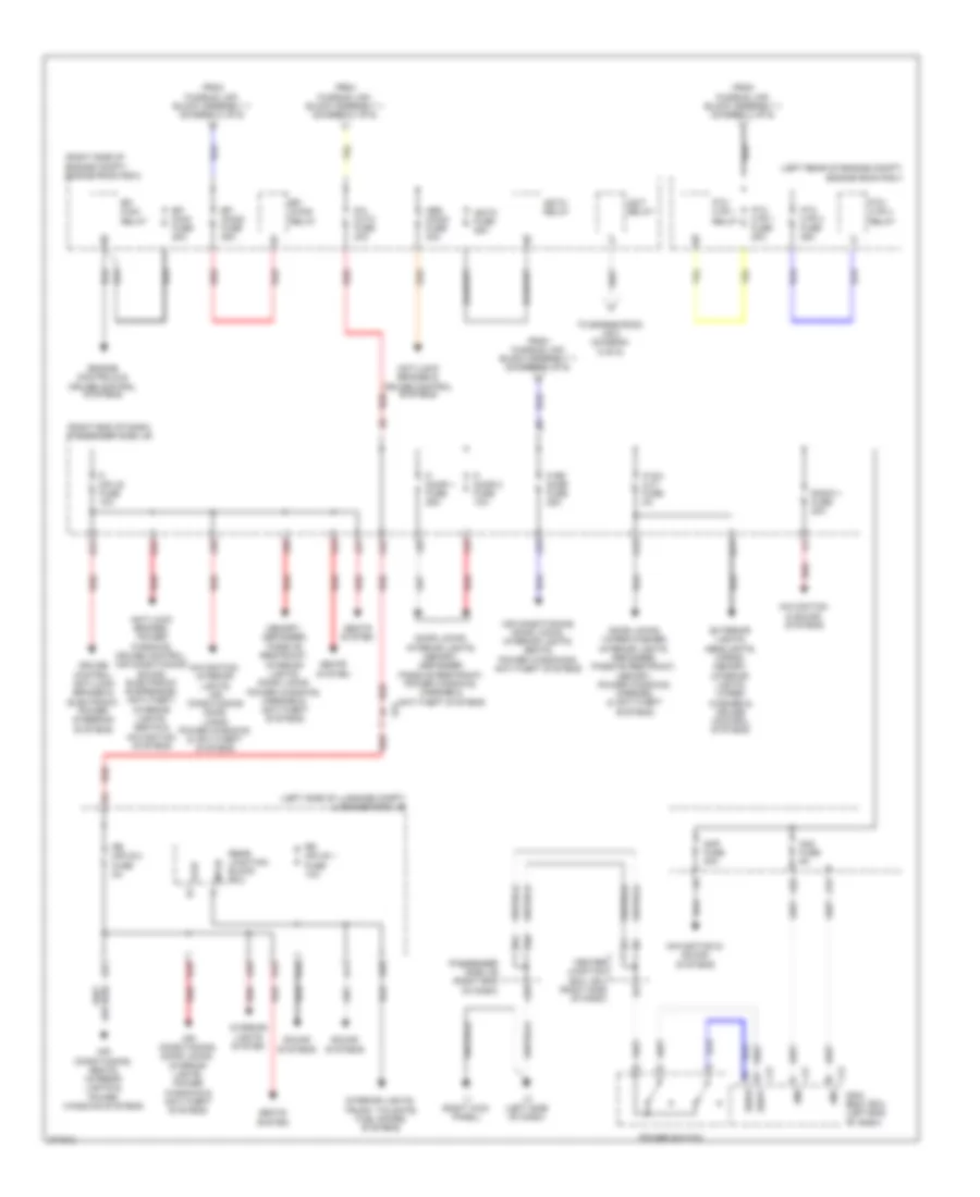 Power Distribution Wiring Diagram (2 of 6) for Lexus LS 600hL 2012