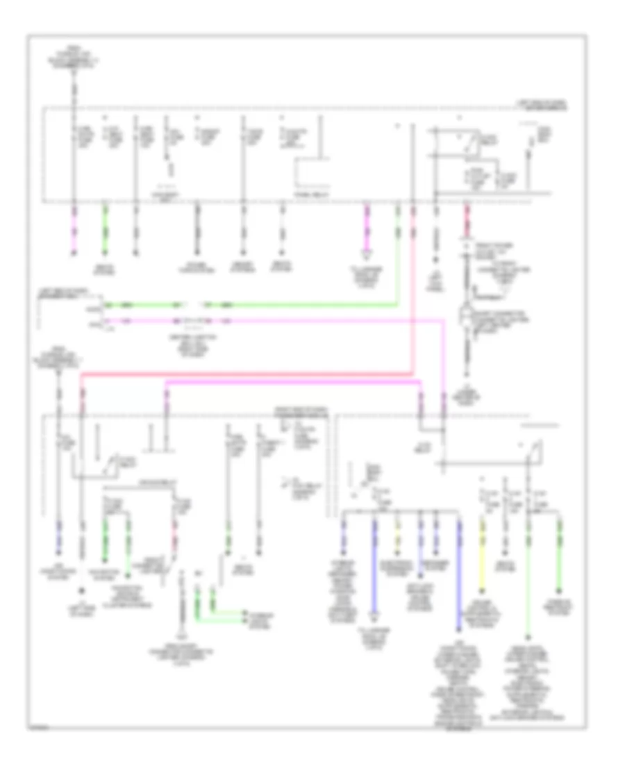 Power Distribution Wiring Diagram (3 of 6) for Lexus LS 600hL 2012