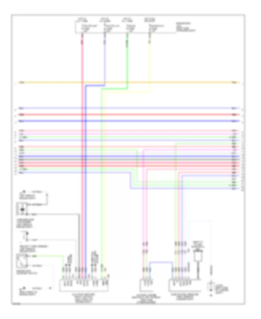 Power Door Locks Wiring Diagram (5 of 6) for Lexus LS 600hL 2012
