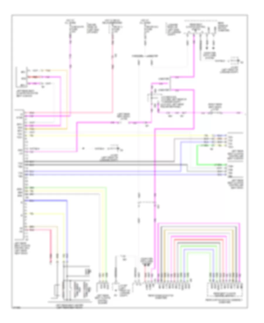 Climate Control Seats Wiring Diagram, Rear (1 of 2) for Lexus LS 600hL 2012