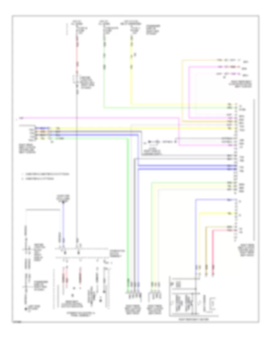 Climate Control Seats Wiring Diagram, Rear (2 of 2) for Lexus LS 600hL 2012