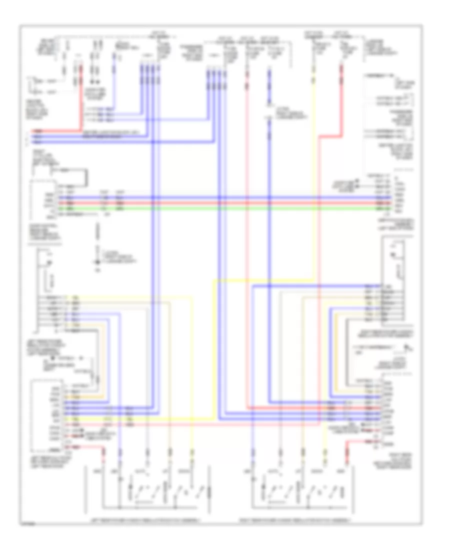 Power Windows Wiring Diagram 2 of 2 for Lexus LS 600hL 2012